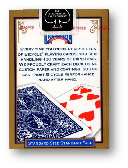 Bicycle Poker Deck Standard 808 - Rider back Blau