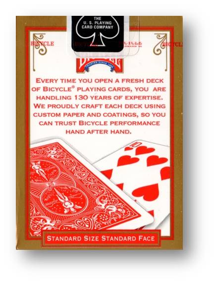 Bicycle Poker Deck Standard 808 - Rider back Rot