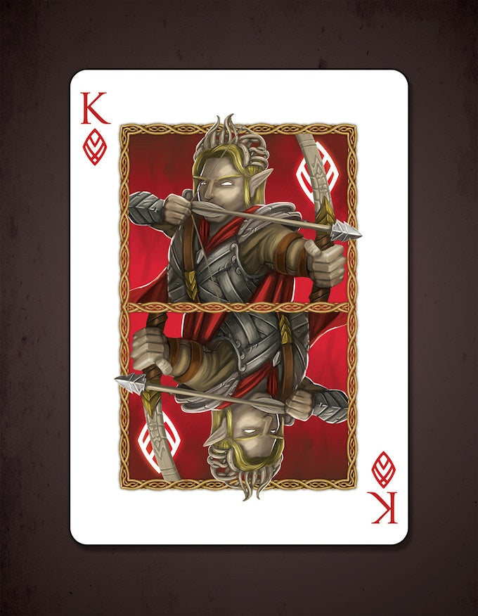 Bicycle Elves and Orcs Deck by Nat Iwata