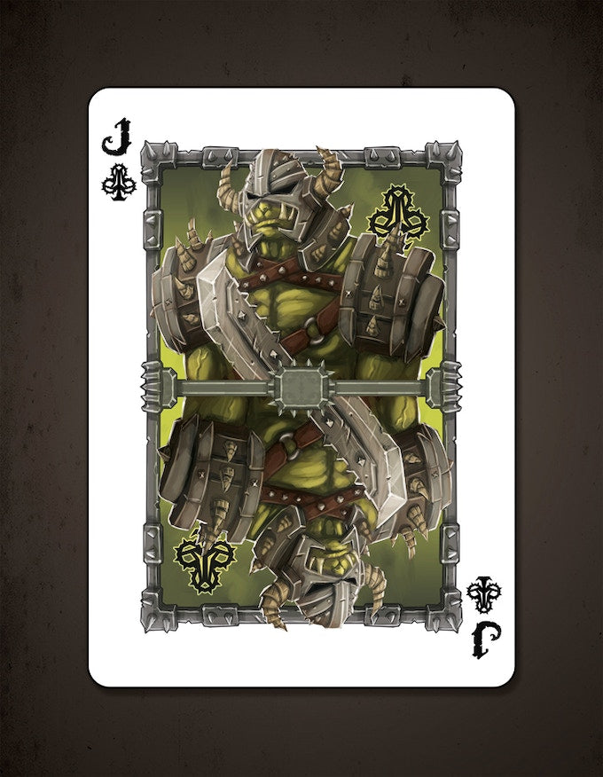 Bicycle Elves and Orcs Deck by Nat Iwata