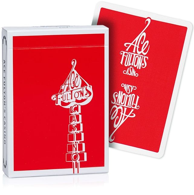 Ace Fulton's Classic Ed Playing Cards - Red
