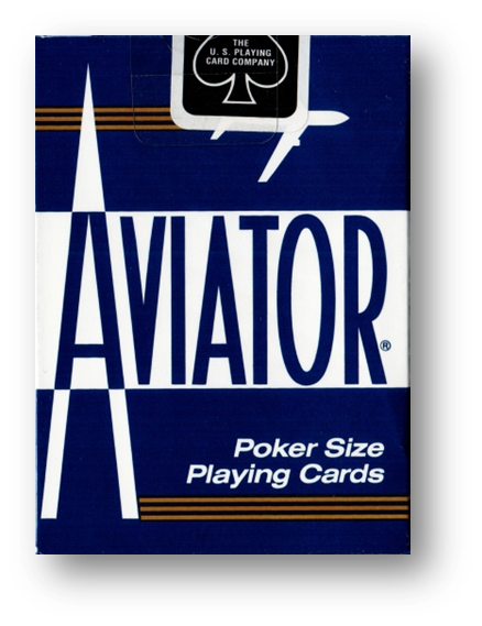 AVIATOR Deck Poker Size BLAU