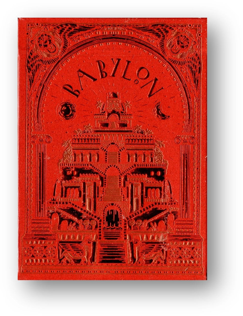 Babylon (Ruby Red) Playing Cards by Riffle Shuffle