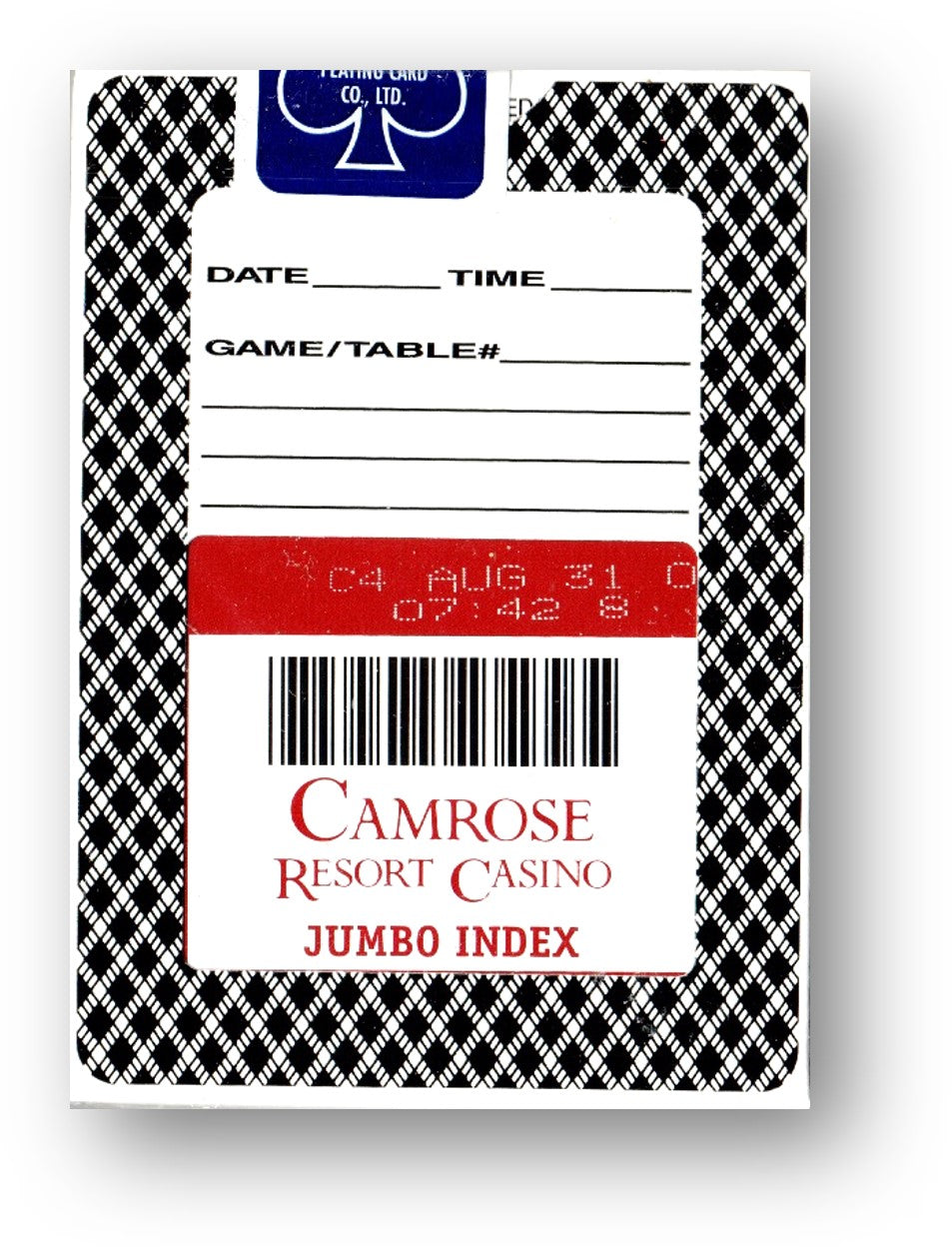 Bee Camrose Resort Casino (Jumbo Index) deck