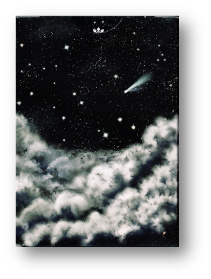 Black Flower Playing Cards by Jack Nobile