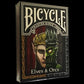 Bicycle Elves and Orcs Deck by Nat Iwata