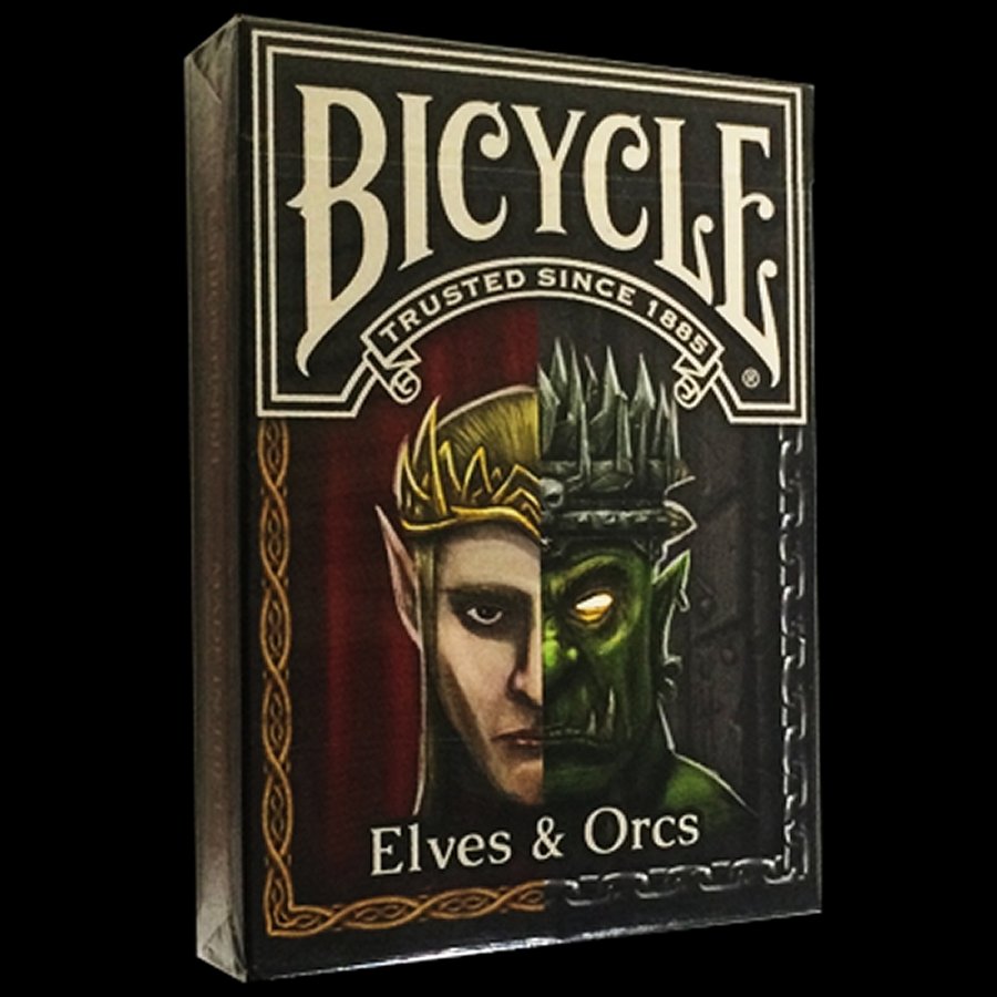 Bicycle Elves and Orcs Deck by Nat Iwata