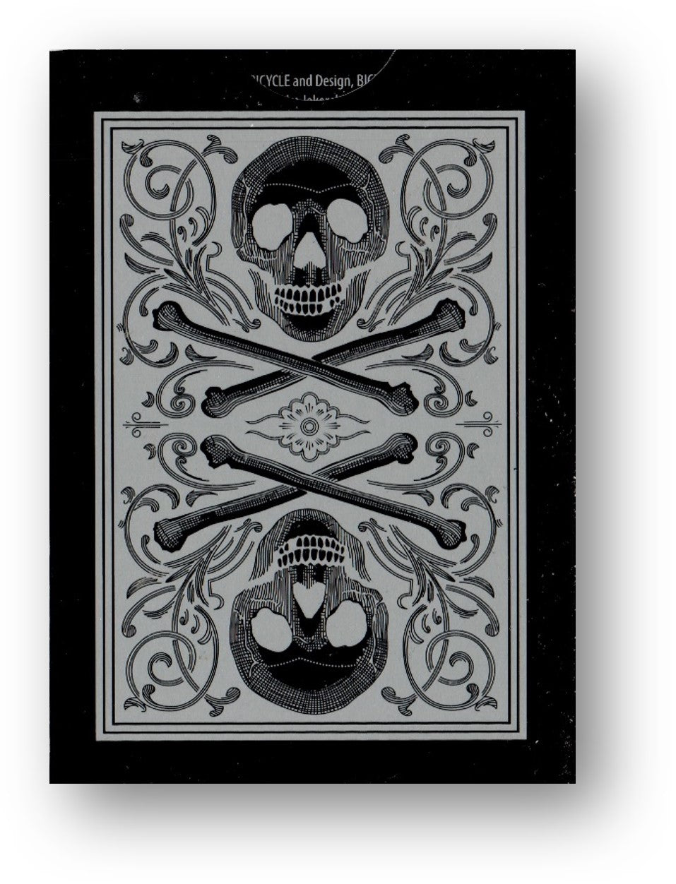 Bicycle Skull Metallic (Silver)