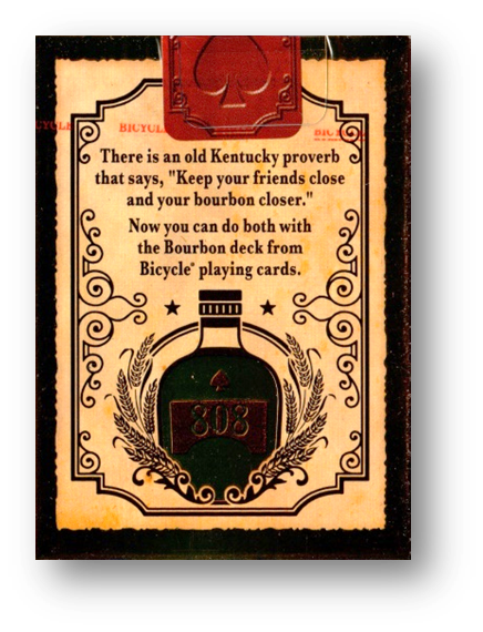 Bicycle Bourbon Playing Cards by USPCC