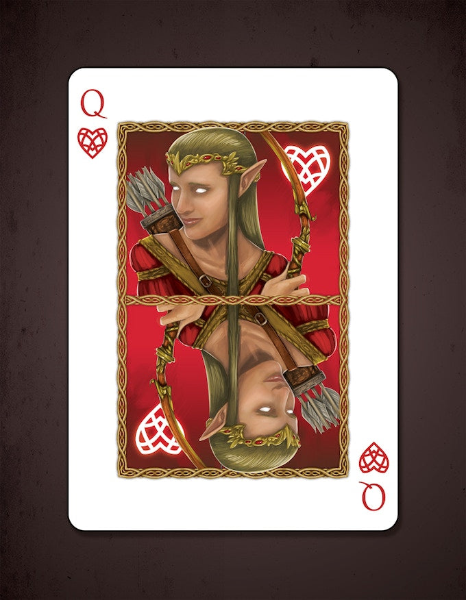 Bicycle Elves and Orcs Deck by Nat Iwata