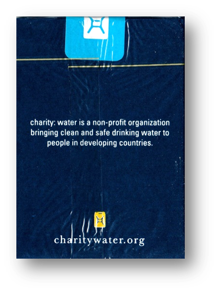 charity: water blue Playing Cards by Theory11