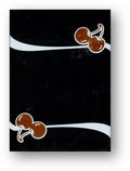 Limited Edition Cherry Casino (Monte Carlo Black and Gold) Numbered Seals Playing Cards
