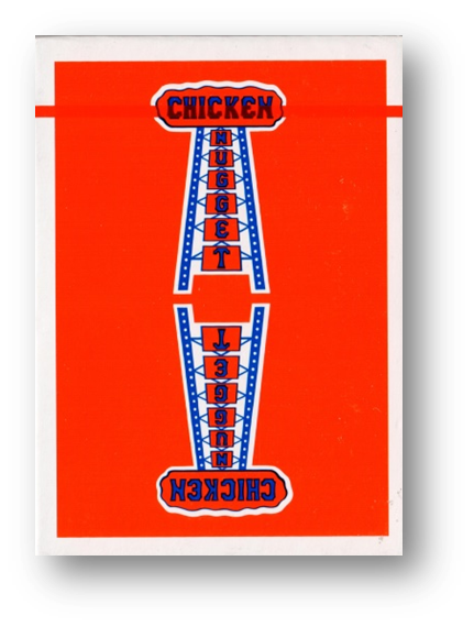 Chicken Nugget Playing Cards (RED) Limited Edition Deck by Hanson Chien