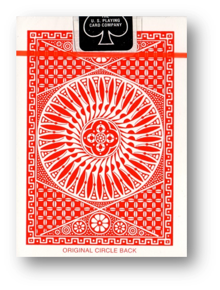 12 x Tally-Ho Circle Back Poker Karten blau/rot