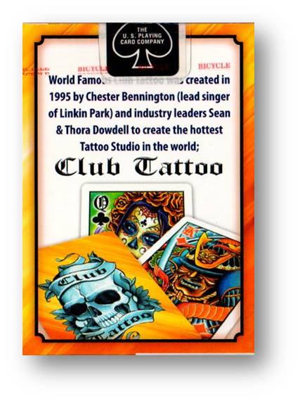 Bicycle Club Tattoo Orange