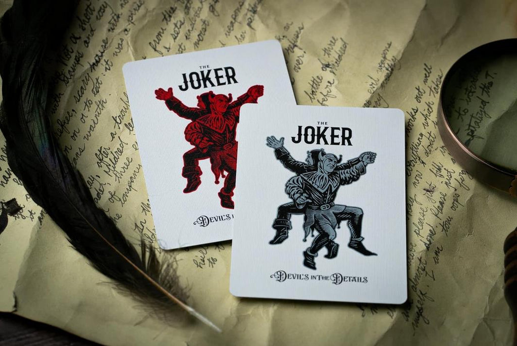 Devil's in the Details Sinful Silver Playing Cards by Riffle Shuffle