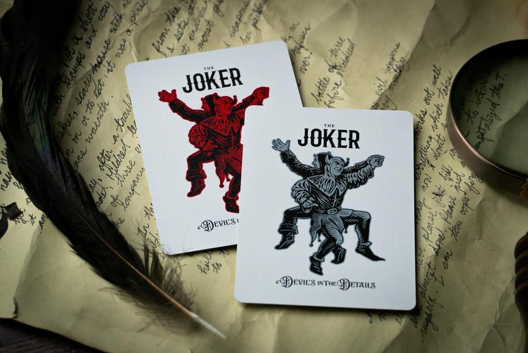 Devil's in the Details Sinful Silver Playing Cards by Riffle Shuffle