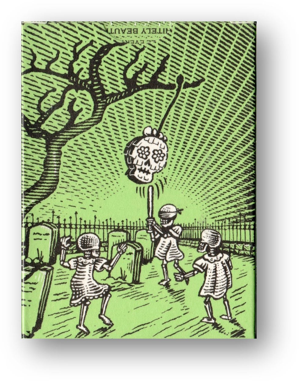 FULTON'S Day Of The Dead Green Edition Playing Cards