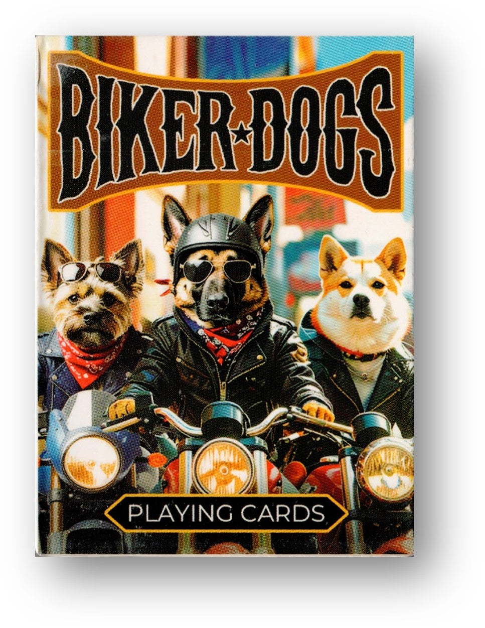 Biker Dogs Playing Cards by Collectable Playing Cards