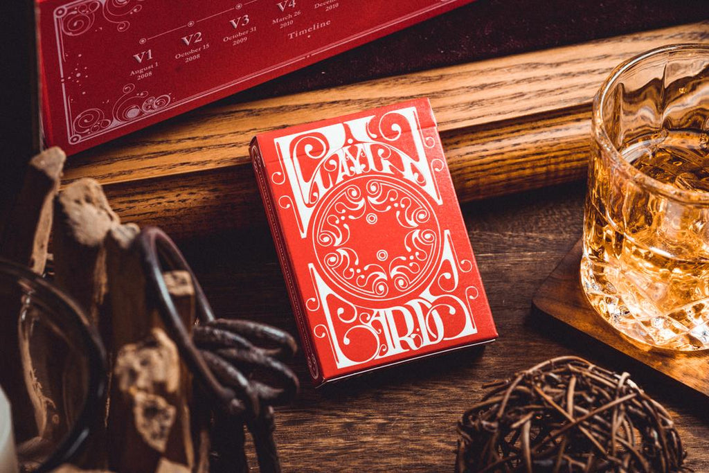 Smoke & Mirrors V8, Red (Standard) Edition Playing Cards by Dan & Dave