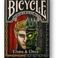 Bicycle Elves and Orcs Deck by Nat Iwata