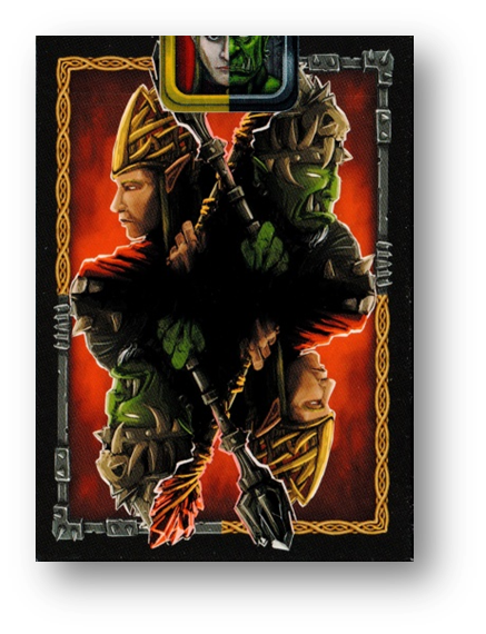 Bicycle Elves and Orcs Deck by Nat Iwata