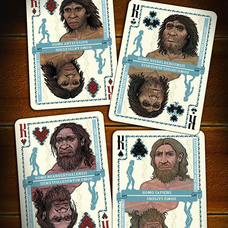 Evolution of Mankind Playing Cards