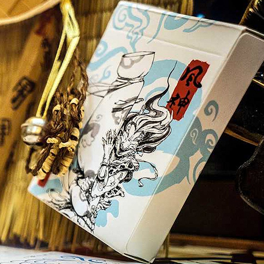 Fujin & Raijin Playing Cards - Blue