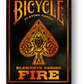 Bicycle Fire Deck Poker Playing Cards