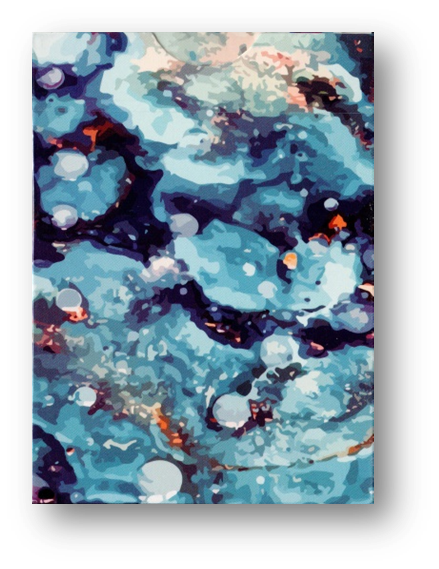 Fluid Art Blue (Cardistry Edition) Playing Cards