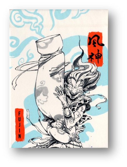 Fujin & Raijin Playing Cards - Blue