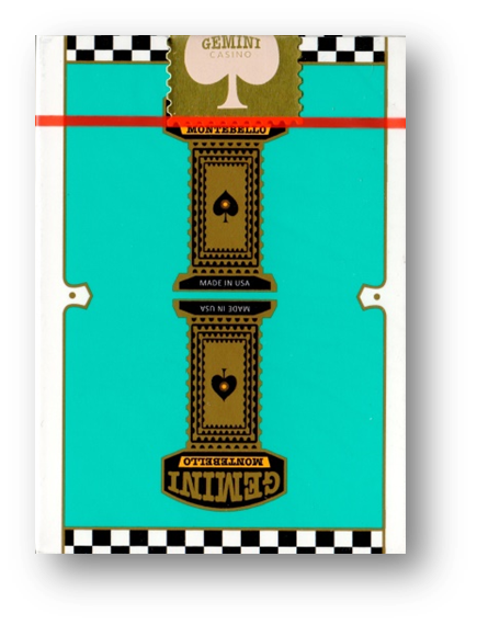 Gemini Casino Turquoise Playing Cards by Gemini
