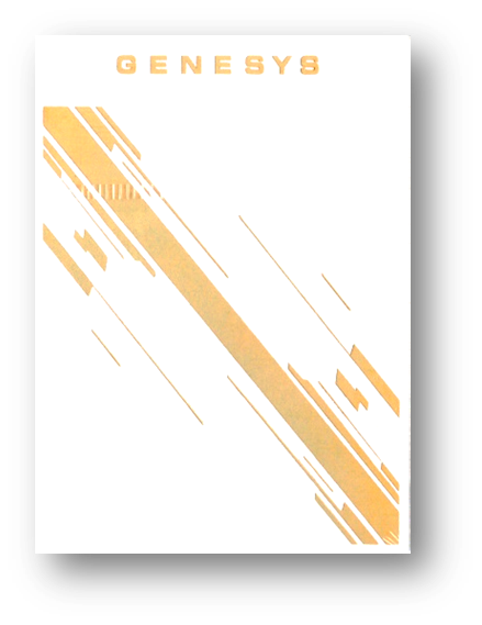 Odyssey Genesys - White and Golden Playing Cards