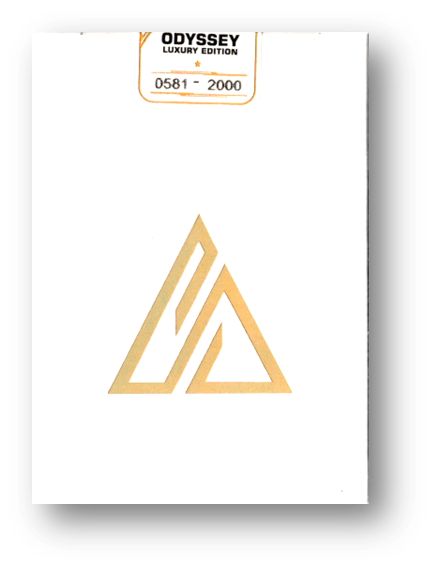 Odyssey Genesys - White and Golden Playing Cards