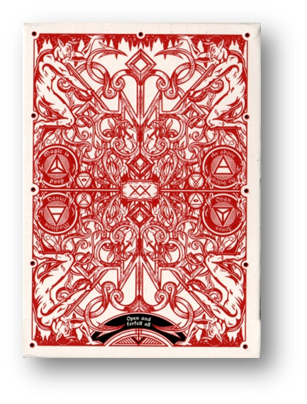 Red Hellions Playing Cards - Black Tuck