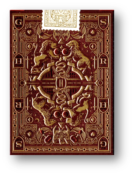 Harry Potter (Red) Playing Cards - Gryffindor