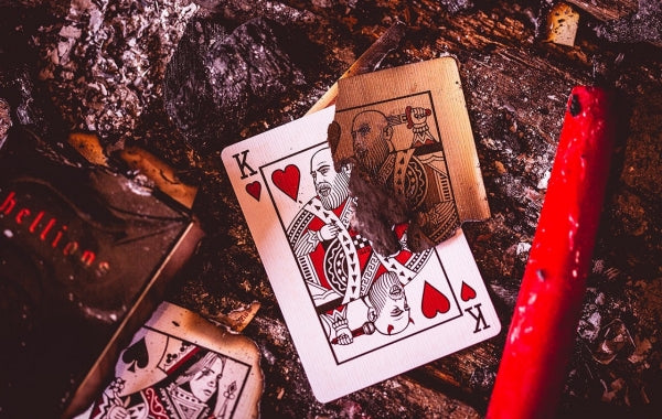 Red Hellions Playing Cards - Black Tuck