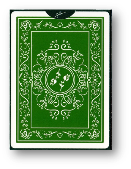 Black Roses Immergrün Playing Cards