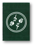 Black Roses Immergrün Playing Cards