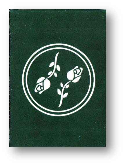 Black Roses Immergrün Playing Cards