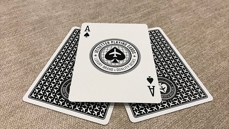 Premier Edition in Jet Black (Private Reserve) by Jetsetter Playing Cards
