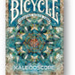 Bicycle Kaleidoscope Blue Playing Cards