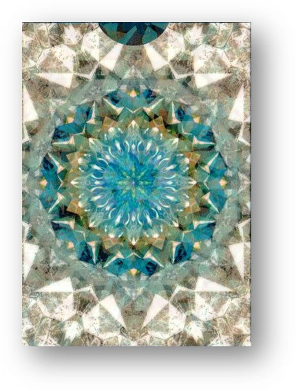Bicycle Kaleidoscope Blue Playing Cards
