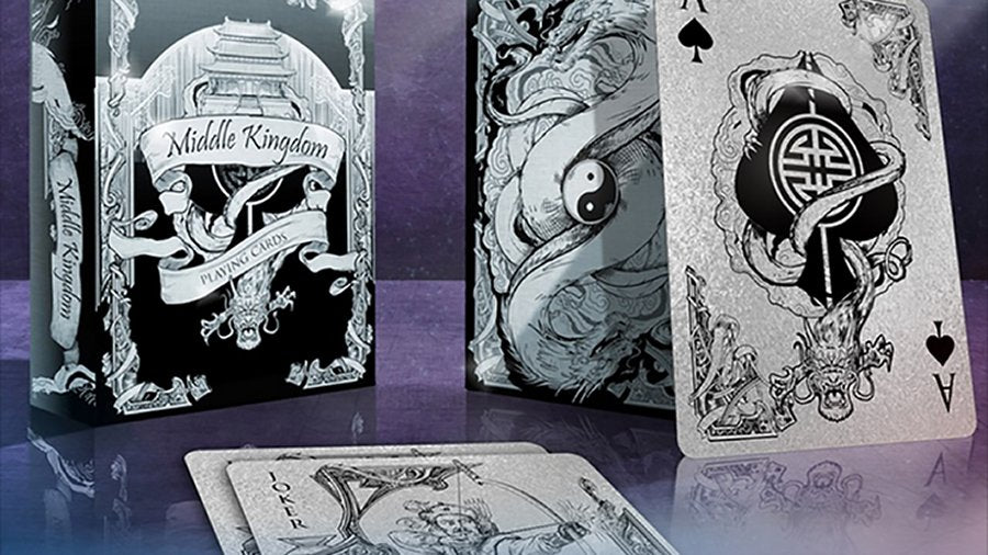 Middle Kingdom (Silver) Playing Cards Printed by US Playing Card Co