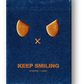 Keep Smiling Blue V2 Playing Cards by Bocopo