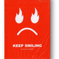 Keep Smiling Red V2 Playing Cards by Bocopo