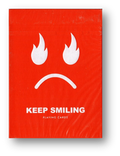 Keep Smiling Red V2 Playing Cards by Bocopo