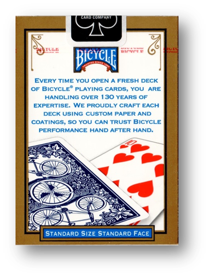 League Back - Bicycle Playing Cards BLAU
