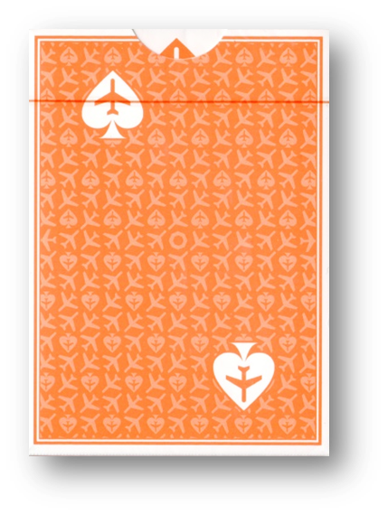Lounge Edition in Hangar (Orange) by Jetsetter Playing Cards