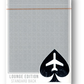 Lounge Edition in Jetway (Silver) by Jetsetter Playing Cards